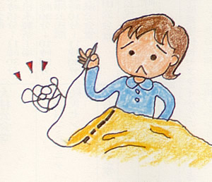 方言「せずようもない」のイラスト