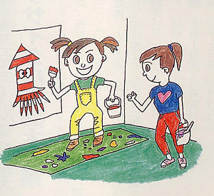 方言「シマイカ」のイラスト